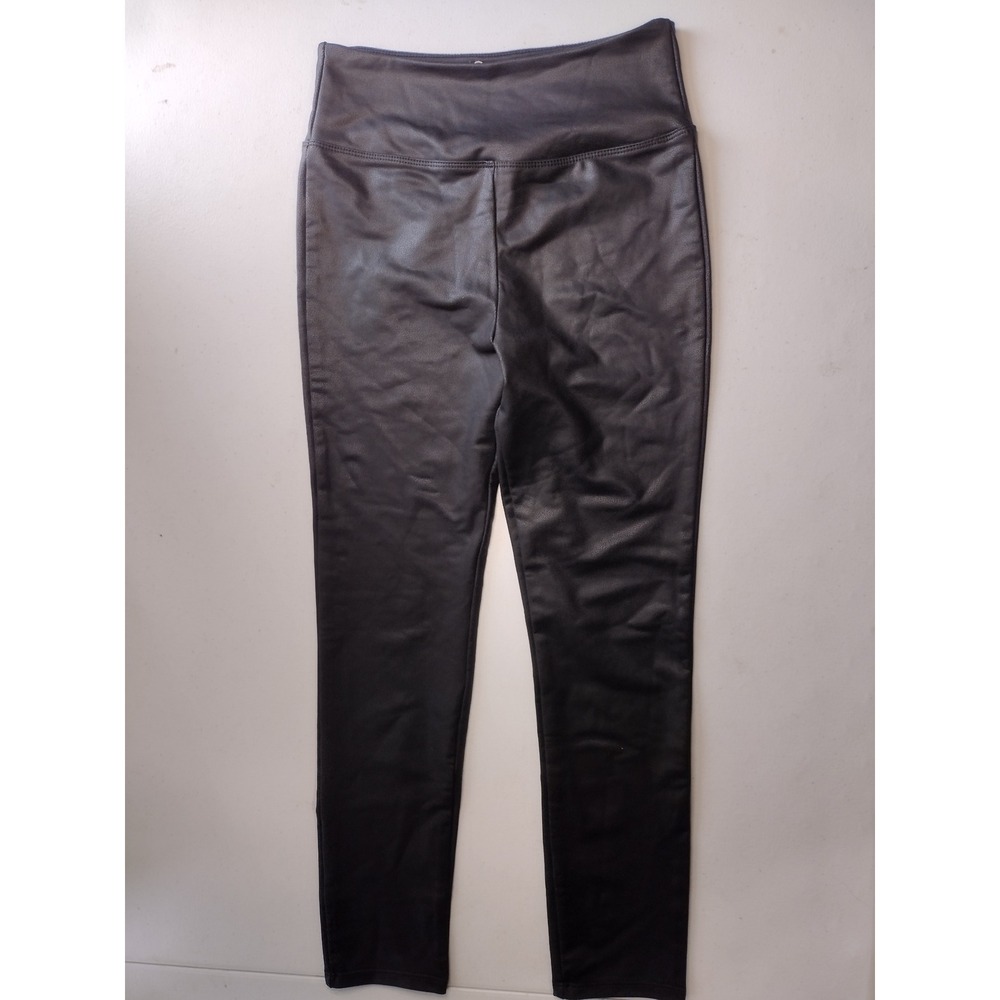 Art Class Kids Girls Faux‎ Leather Leggings Black Size Large 10/12